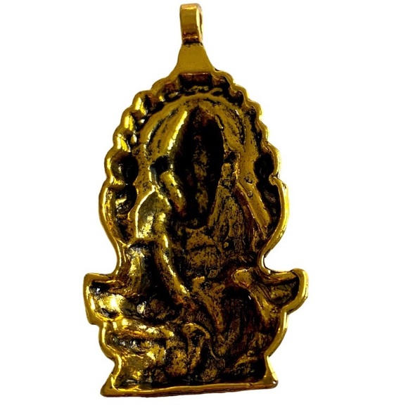 GOLD/SILVER PLATED GANESH PENDANT - Picture 9 of 11